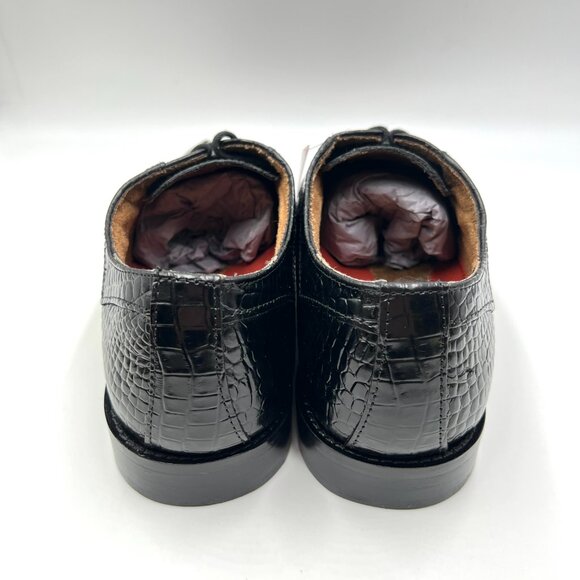 10W 10 WIDE WIDTH Stacy Adams Mens Turano Black Leather Oxfords‎ Dress Shoes main image 12